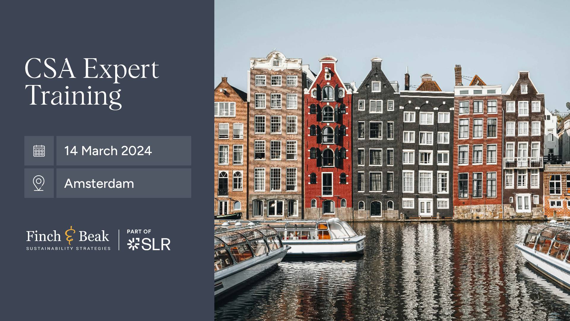 Join the CSA Expert Training in Amsterdam
